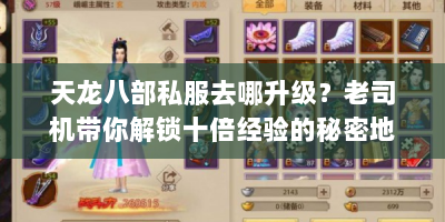 天龙八部私服去哪升级？老司机带你解锁十倍经验的秘密地图！