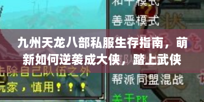 九州天龙八部私服生存指南，萌新如何逆袭成大侠，踏上武侠梦之路？