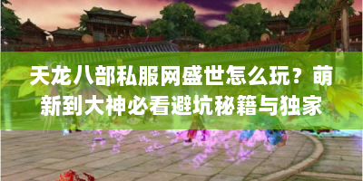 天龙八部私服网盛世怎么玩？萌新到大神必看避坑秘籍与独家玩法