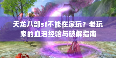 天龙八部sf不能在家玩？老玩家的血泪经验与破解指南