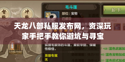 天龙八部私服发布网，资深玩家手把手教你避坑与寻宝