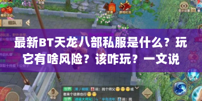最新BT天龙八部私服是什么？玩它有啥风险？该咋玩？一文说清
