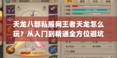 天龙八部私服网王者天龙怎么玩？从入门到精通全方位避坑指南在此