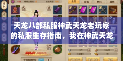 天龙八部私服神武天龙老玩家的私服生存指南，我在神武天龙当扫地僧的这三年