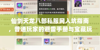仙剑天龙八部私服网入坑指南，普通玩家的避雷手册与宝藏玩法大公开