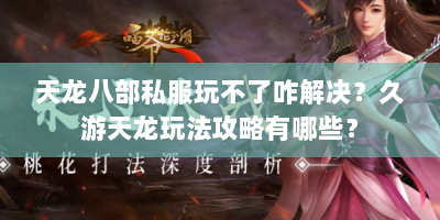天龙八部私服玩不了咋解决？久游天龙玩法攻略有哪些？