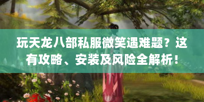 玩天龙八部私服微笑遇难题？这有攻略、安装及风险全解析！