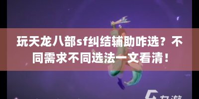 玩天龙八部sf纠结辅助咋选？不同需求不同选法一文看清！
