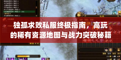 独孤求败私服终极指南，高玩的稀有资源地图与战力突破秘籍