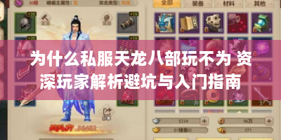 为什么私服天龙八部玩不为 资深玩家解析避坑与入门指南