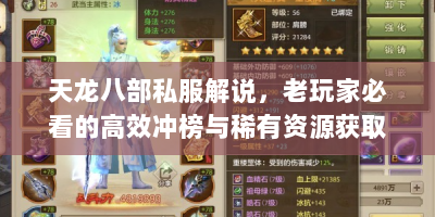 天龙八部私服解说，老玩家必看的高效冲榜与稀有资源获取指南
