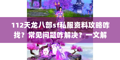 112天龙八部sf私服资料攻略咋找？常见问题咋解决？一文解惑