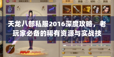 天龙八部私服2016深度攻略，老玩家必备的稀有资源与实战技巧