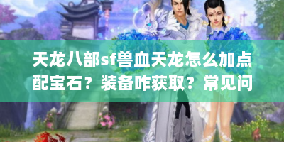 天龙八部sf兽血天龙怎么加点配宝石？装备咋获取？常见问题咋解决？