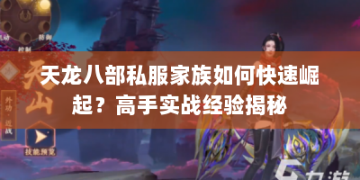 天龙八部私服家族如何快速崛起？高手实战经验揭秘