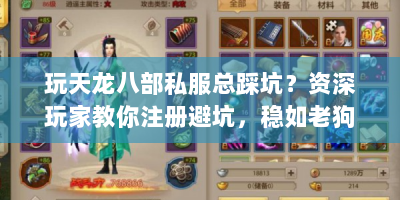 玩天龙八部私服总踩坑？资深玩家教你注册避坑，稳如老狗！