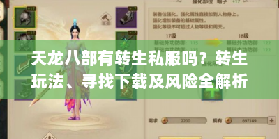 天龙八部有转生私服吗？转生玩法、寻找下载及风险全解析