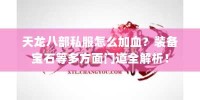 天龙八部私服怎么加血？装备宝石等多方面门道全解析！