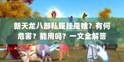 新天龙八部私服挂是啥？有何危害？能用吗？一文全解答