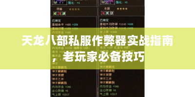 天龙八部私服作弊器实战指南，老玩家必备技巧