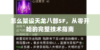 怎么架设天龙八部SF，从零开始的完整技术指南