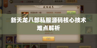 新天龙八部私服源码核心技术难点解析