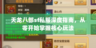 天龙八部sf私服深度指南，从零开始掌握核心玩法
