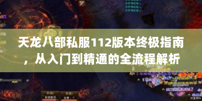 天龙八部私服112版本终极指南，从入门到精通的全流程解析