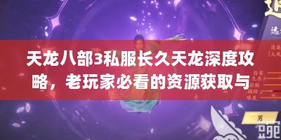 天龙八部3私服长久天龙深度攻略，老玩家必看的资源获取与稳定生存指南