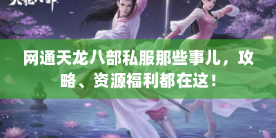 网通天龙八部私服那些事儿，攻略、资源福利都在这！