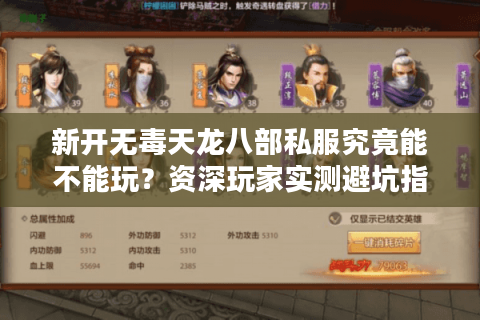 新开无毒天龙八部私服究竟能不能玩？资深玩家实测避坑指南