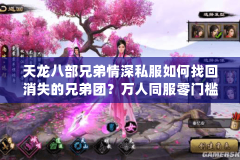 天龙八部兄弟情深私服如何找回消失的兄弟团？万人同服零门槛玩法解析
