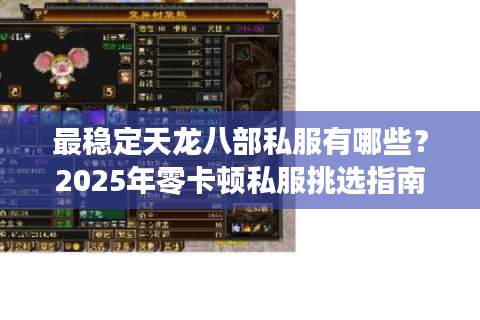 最稳定天龙八部私服有哪些？2025年零卡顿私服挑选指南