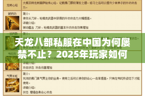 天龙八部私服在中国为何屡禁不止?2025年玩家如何选择安全服务器? 天龙八部私服在中国为何屡禁不止?2025年玩家如何选择安全服务器?