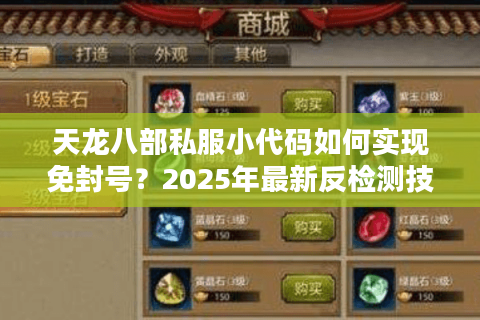 天龙八部私服小代码如何实现免封号？2025年最新反检测技术解析