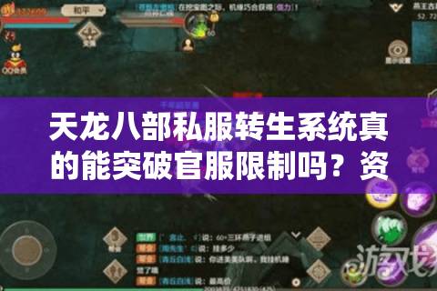 天龙八部私服转生系统真的能突破官服限制吗？资深玩家亲测避坑指南