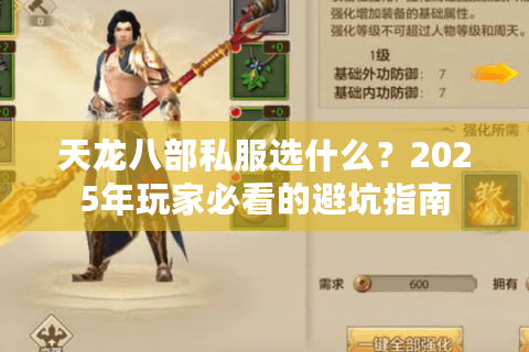 天龙八部私服选什么？2025年玩家必看的避坑指南