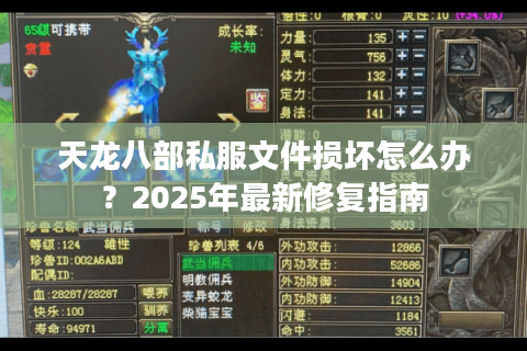 天龙八部私服文件损坏怎么办?2025年最新修复指南 天龙八部私服文件损坏怎么办?2025年最新修复指南