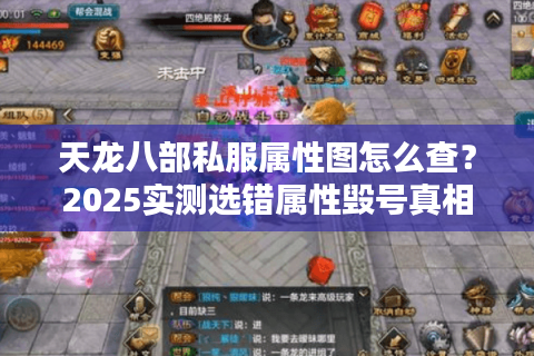 天龙八部私服属性图怎么查？2025实测选错属性毁号真相