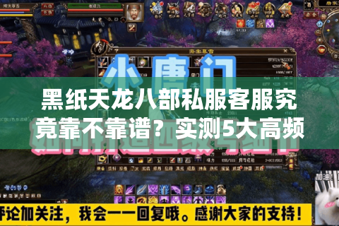 黑纸天龙八部私服客服究竟靠不靠谱?实测5大高频问题处理速度 黑纸天龙八部私服客服究竟靠不靠谱?实测5大高频问题处理速度
