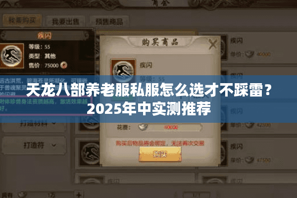 天龙八部养老服私服怎么选才不踩雷?2025年中实测推荐 天龙八部养老服私服怎么选才不踩雷?2025年中实测推荐