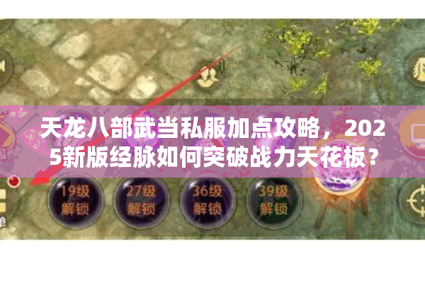 天龙八部武当私服加点攻略,2025新版经脉如何突破战力天花板? 天龙八部武当私服加点攻略,2025新版经脉如何突破战力天花板?