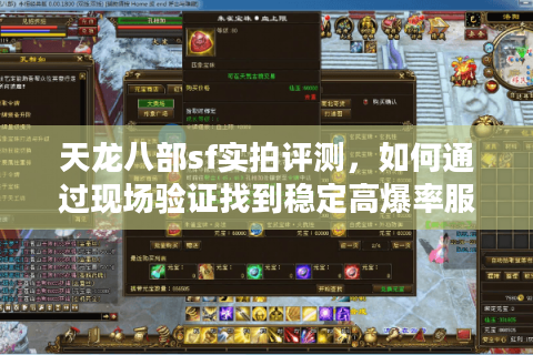 天龙八部sf实拍评测，如何通过现场验证找到稳定高爆率服务器？