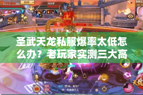 圣武天龙私服爆率太低怎么办？老玩家实测三大高效刷装路线