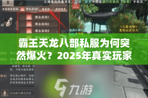 霸王天龙八部私服为何突然爆火？2025年真实玩家体验报告