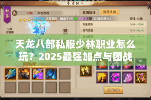 天龙八部私服少林职业怎么玩？2025最强加点与团战技巧解析