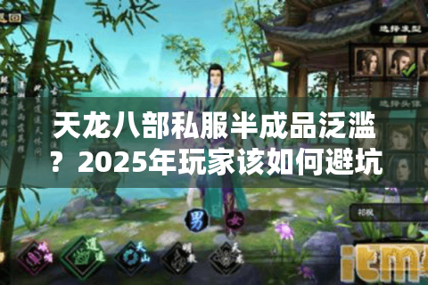 天龙八部私服半成品泛滥？2025年玩家该如何避坑选对稳定服务器？