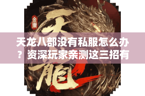 天龙八部没有私服怎么办？资深玩家亲测这三招有效