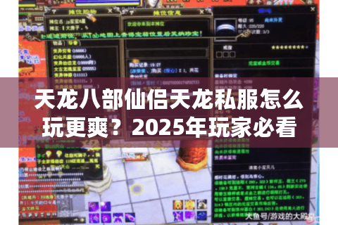 天龙八部仙侣天龙私服怎么玩更爽？2025年玩家必看攻略