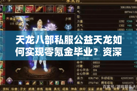 天龙八部私服公益天龙如何实现零氪金毕业？资深玩家实战攻略